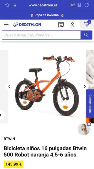 Bicicleta  infantil
