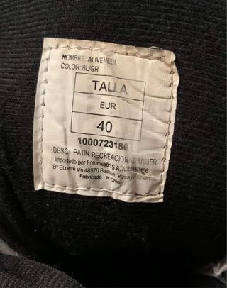 Patines en línea talla 40
