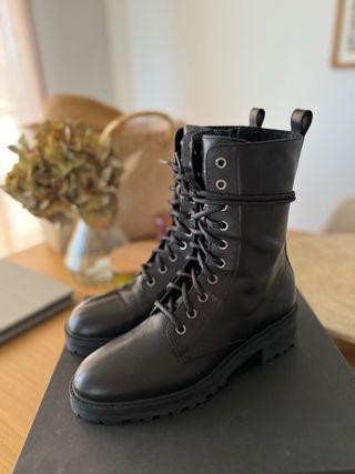 Botin de piel Massimo Dutti