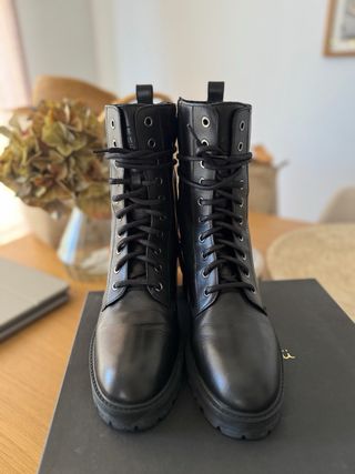 Botin de piel Massimo Dutti