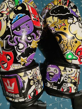 Guantes boxeo + protecciones