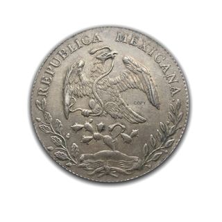 Réplica 8 Reales mexicanos de 1894.