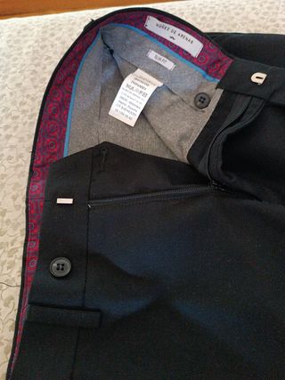 Traje negro hombre talla 42 