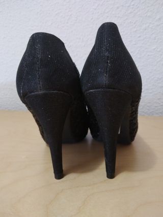 Zapatos fiesta mujer tacón lentejuelas n