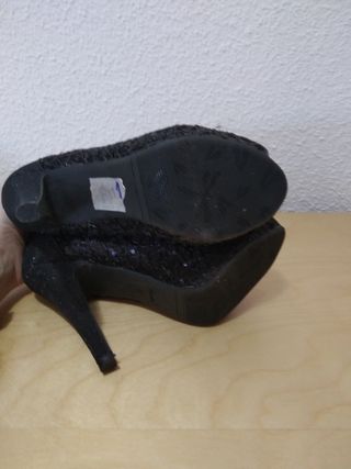 Zapatos fiesta mujer tacón lentejuelas n