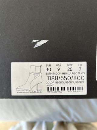 Botas nuevas Massimo Dutti