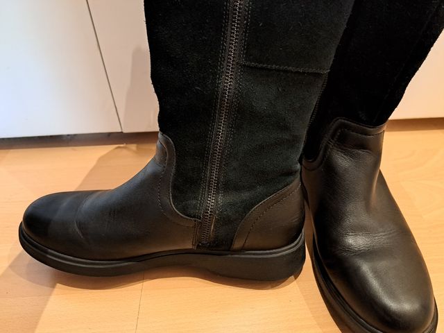 Botas Clarks planas piel mujer