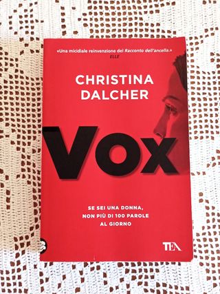 Libro in italiano "Vox" di Christina Dalcher 2023