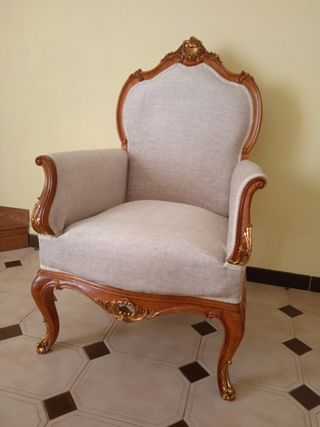 Poltrona barocca classica restaurata