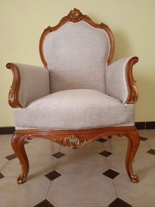 Poltrona barocca classica restaurata