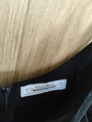 Vestido lencero negro · Pull&Bear · M (nuevo)