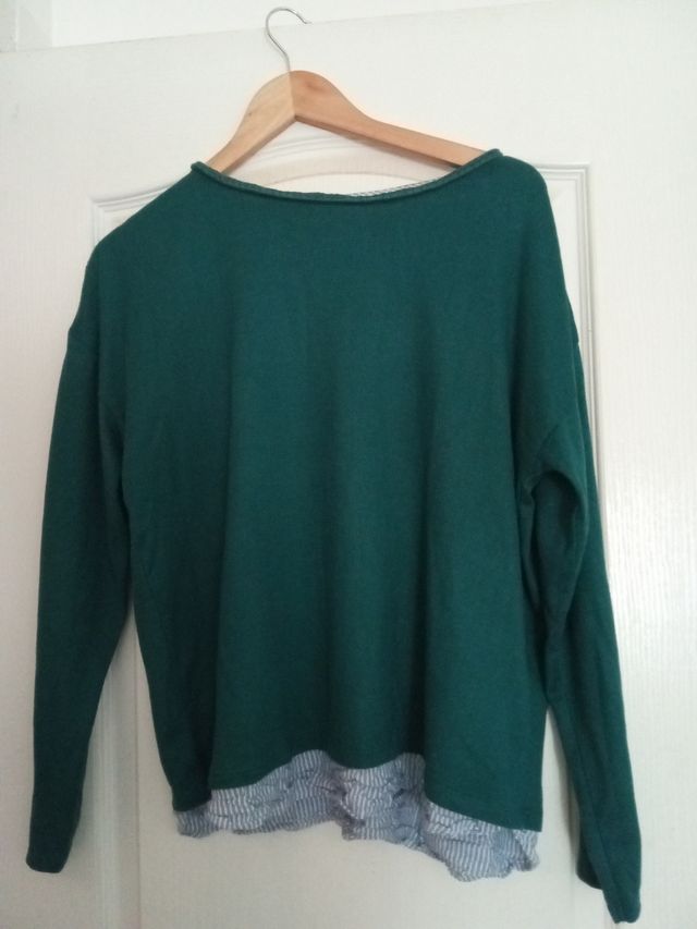 Jersey Springfield turquesa mujer L