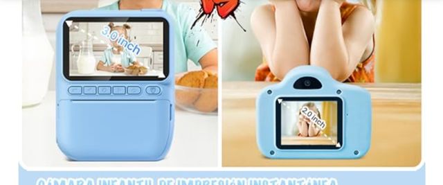 Cámara fotos instantanea digital impresion termica