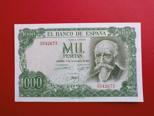 SIN SERIE EBC+ 1000 pesetas 1971 Echegaray OFERTA