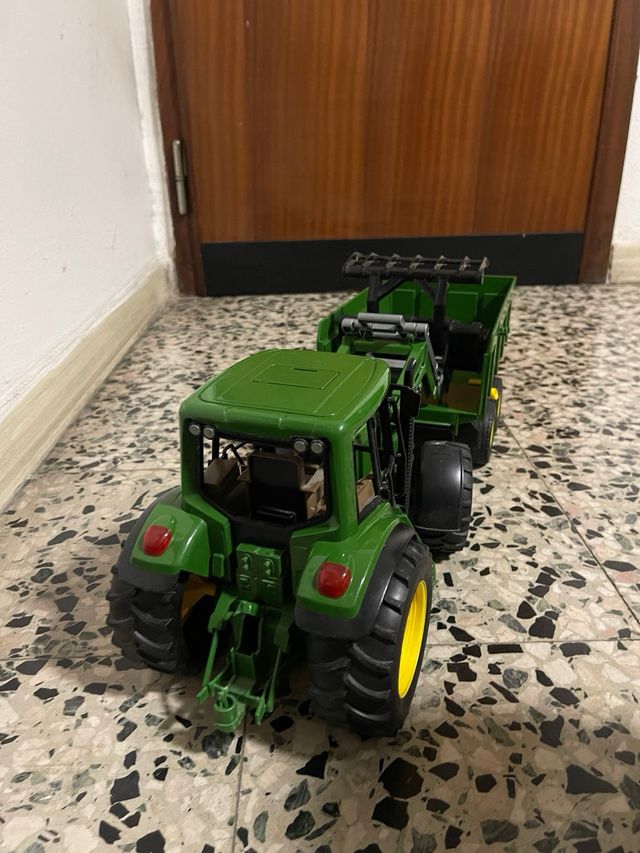 bruder trattore john deere con rimorchio
