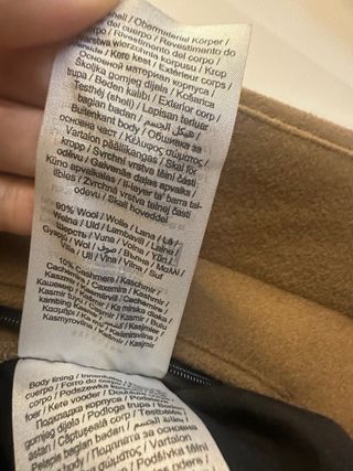 cappotto cammello Selected in lana