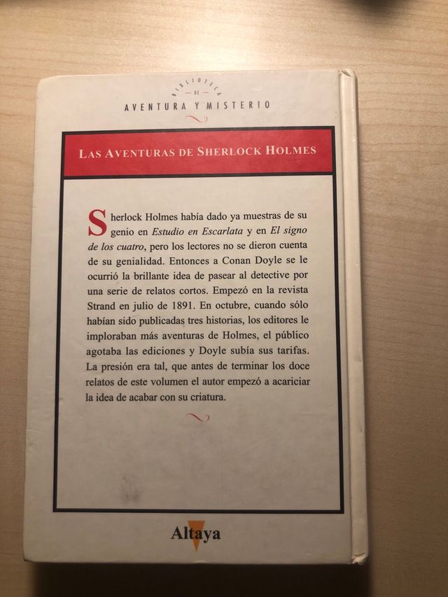 Libro Las Aventuras de Sherlock Holmes