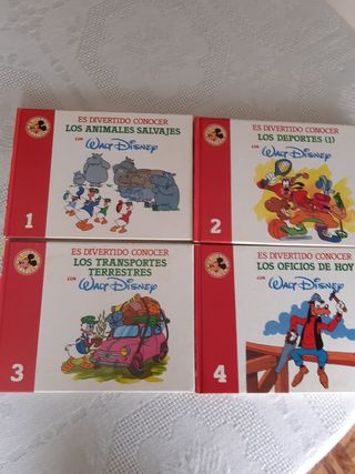 4 libros de walt disney