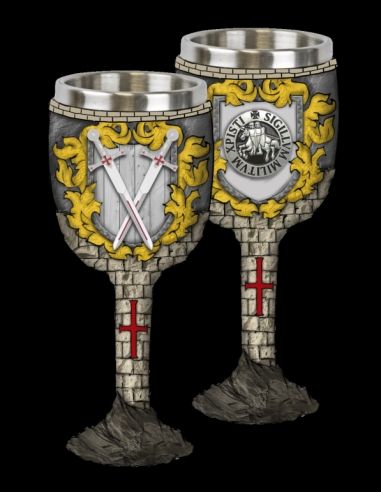 2 Copas Cáliz Castillo Templario
