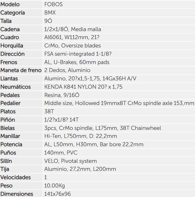 Bicicleta Monty Fobos 20"