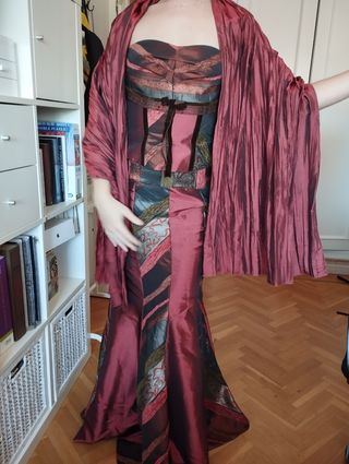 Vestido fiesta tres piezas