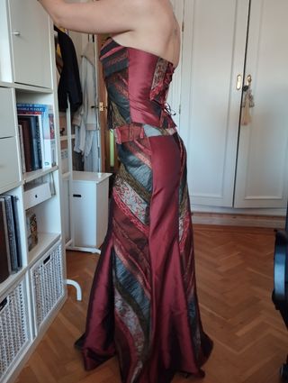 Vestido fiesta tres piezas 