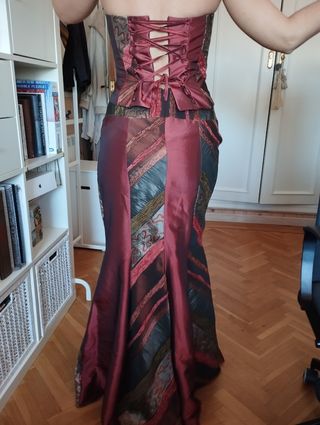Vestido fiesta tres piezas 
