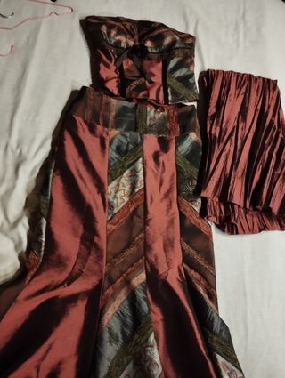 Vestido fiesta tres piezas 