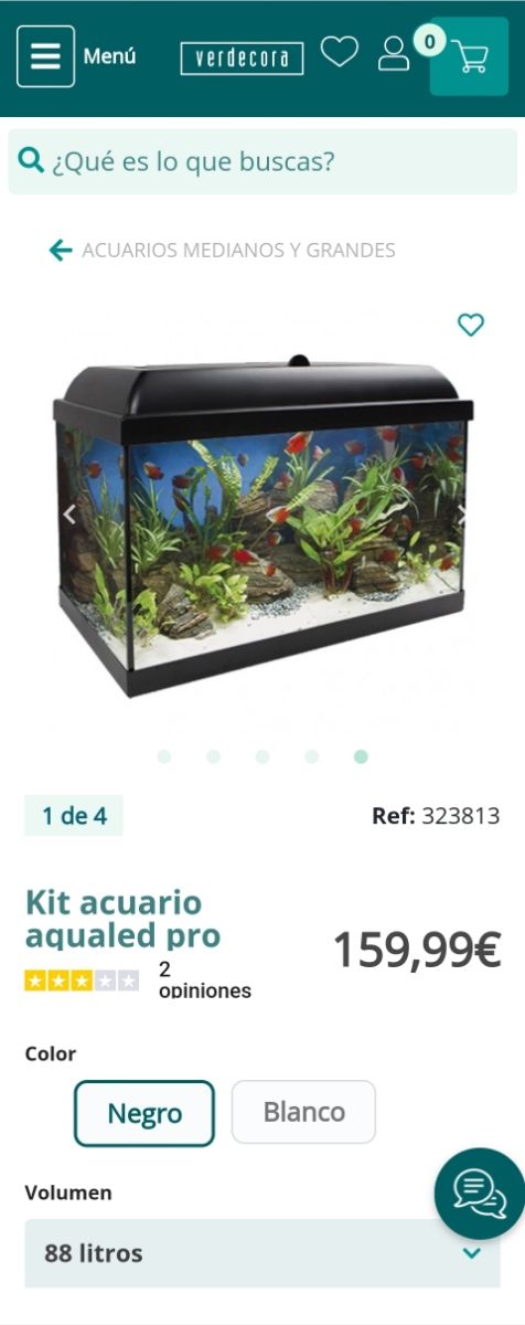 ACUARIO 88L mueble airador y accesorios