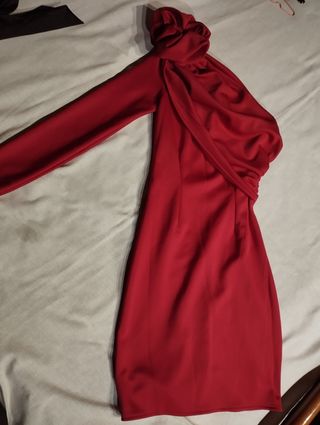 Vestido fiesta rojo corto 
