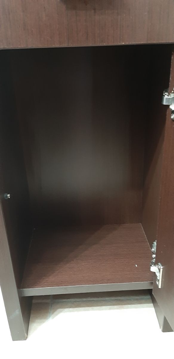 Armario cuarto baño con espejo en wengue