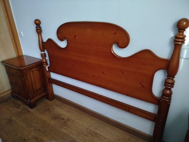 OPORTUNIDAD!!!!!CABECERO EN MADERA ESTILO PROVENZA