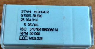 Brocas aço fissura 014 prótese 5 caixas