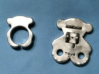 anillo y broche TOUS plata 925- 34 gramos.