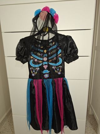 Disfraz niña catrina