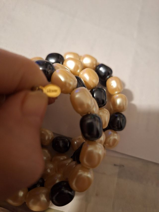 Bracciale con perle a spirale