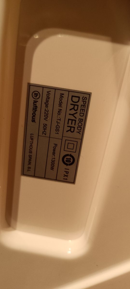 Secador de cuerpo lufthous