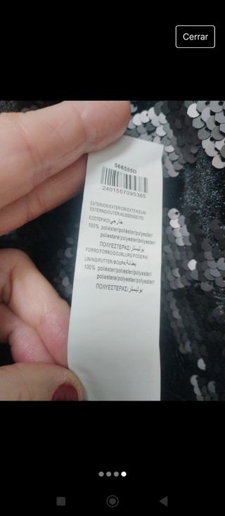 Chaqueta de fiesta con lentejuelas..