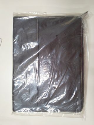 Cartera mano documentos piel marrón 