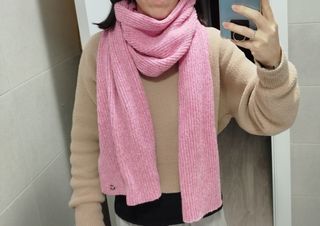 Bufanda rosa