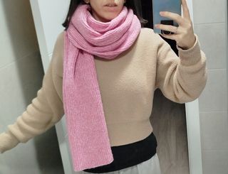 Bufanda rosa