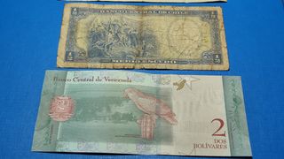 Lote 7 Billetes Extranjeros, del mundo.