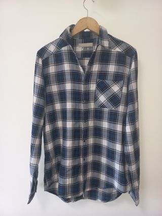 Camisa chico cuadros azul