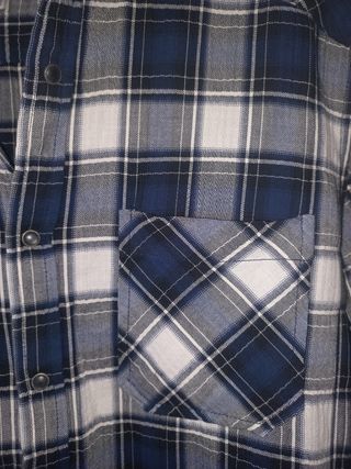 Camisa chico cuadros azul