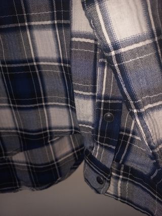 Camisa chico cuadros azul