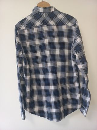 Camisa chico cuadros azul