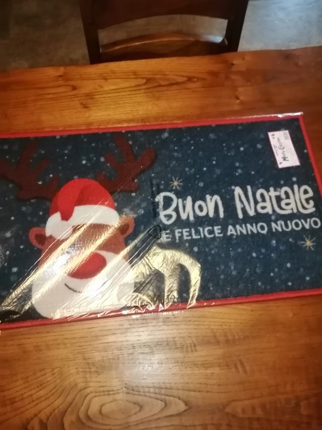 Tappetino natalizio a mo' di cartolina