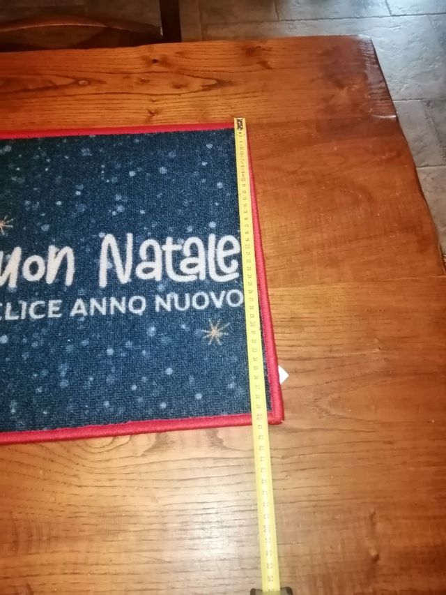 Tappetino natalizio a mo' di cartolina