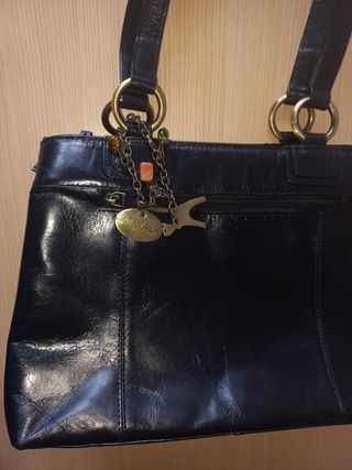 Bolso de piel catwalk brillo acharolado.