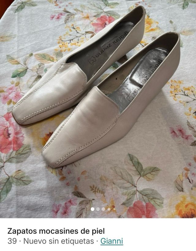 Zapatos mocasines de piel